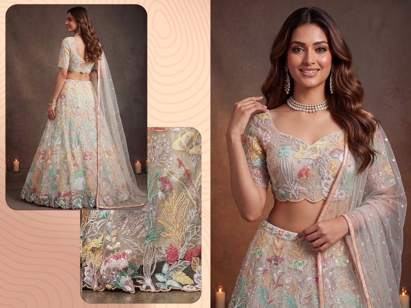 Zeel Vol 38 Soft Net Sequins Embroidery Work Designer Lehenga